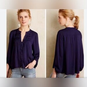 Anthropologie Maeve v neck top